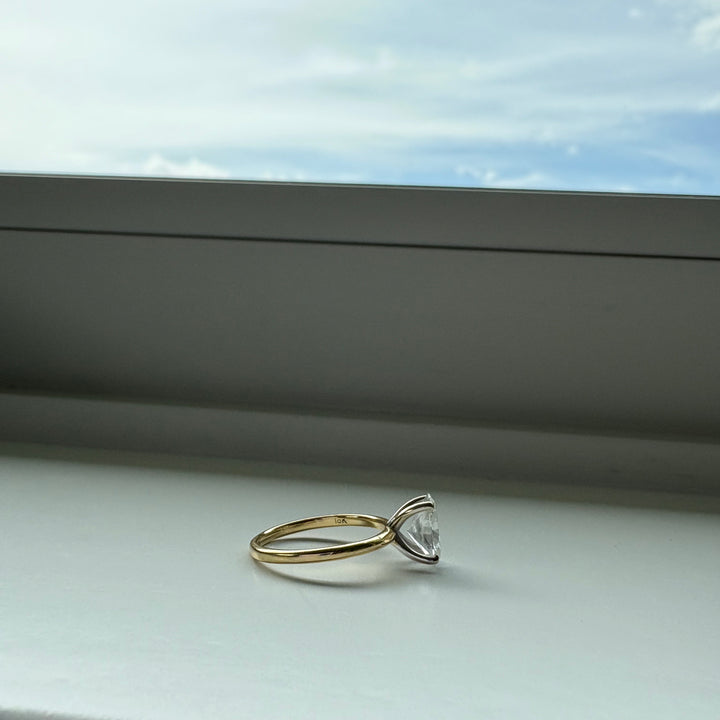 1.50 Carat Lab-Grown Oval Solitaire Diamond Engagement Ring