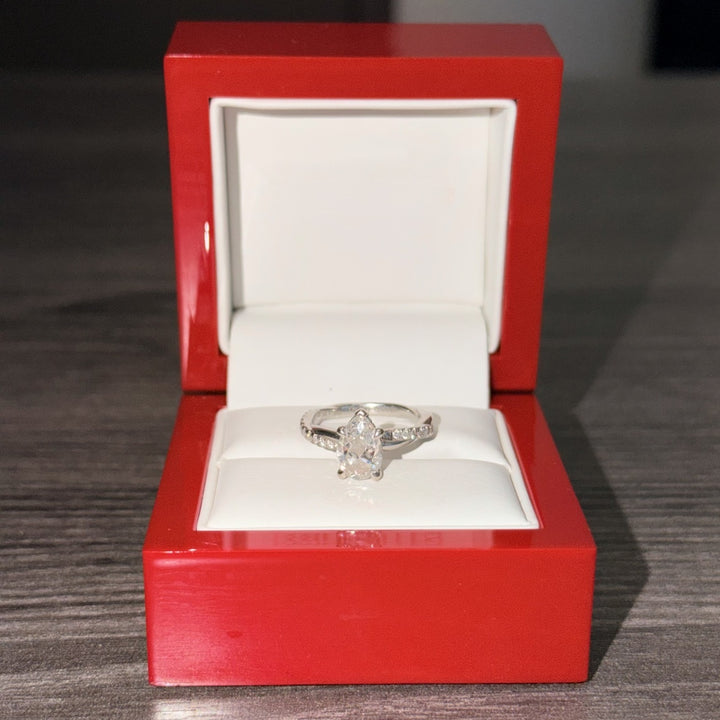 1.8 Carat Intertwined Pavé Diamond Engagement Ring