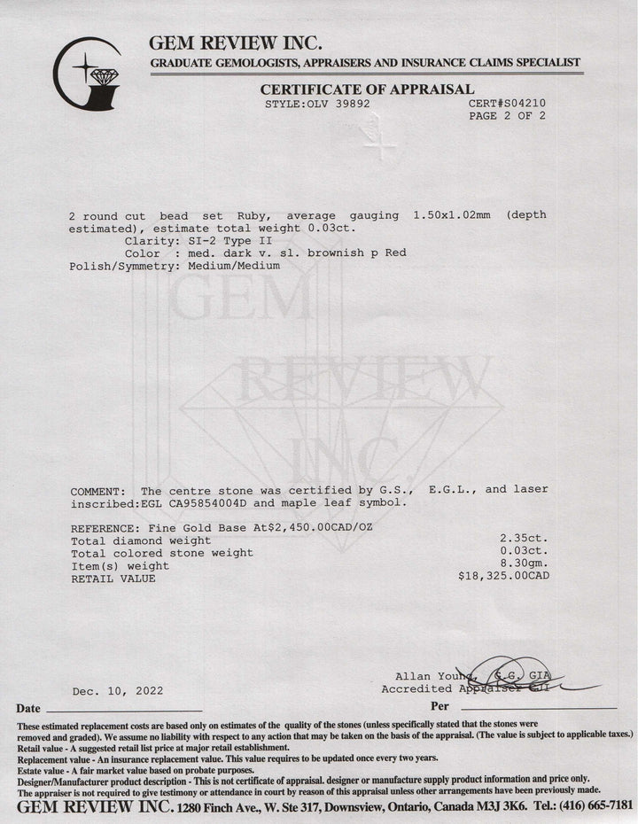 2.35 Carat Double-Halo Diamond Engagement Ring