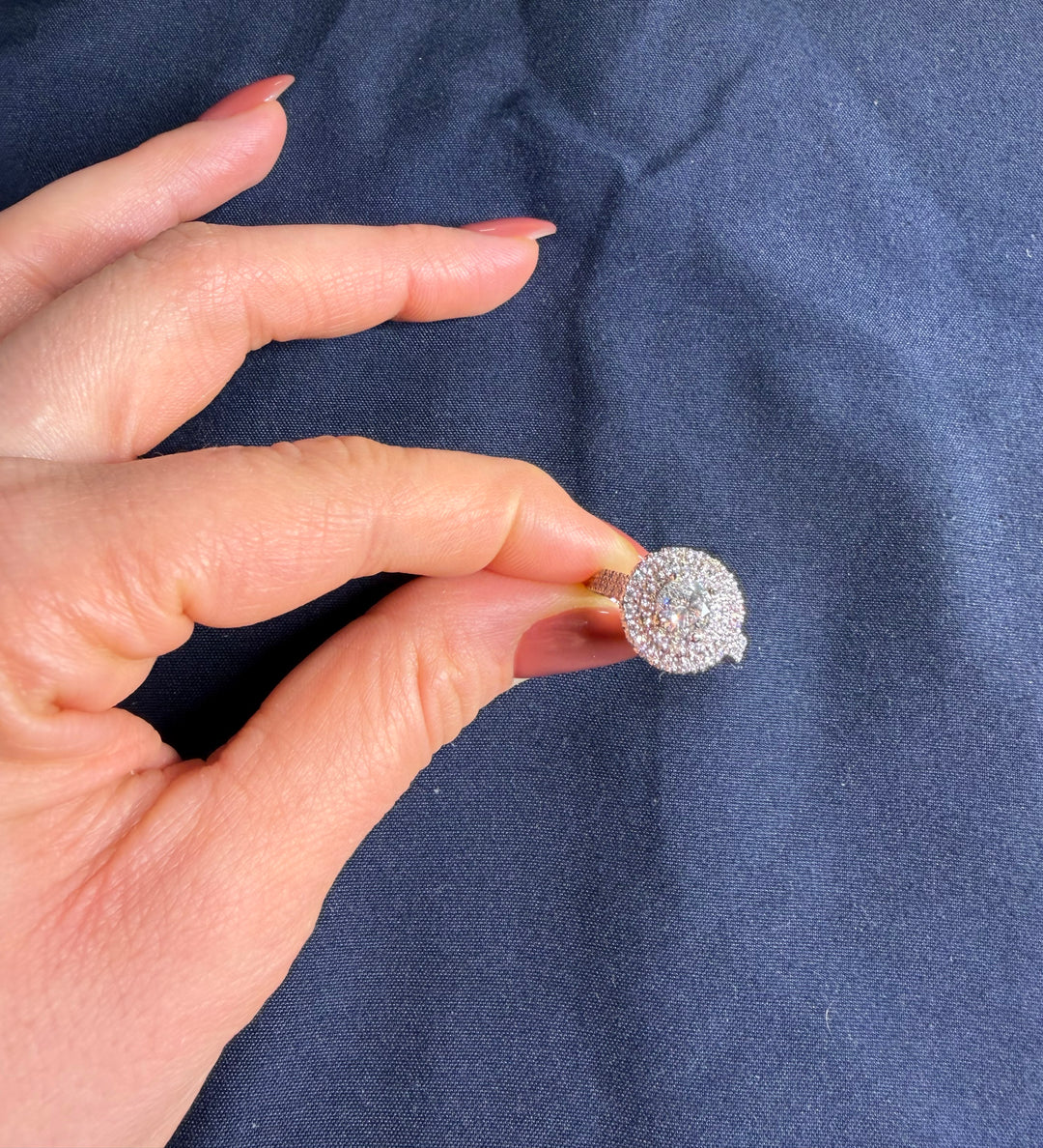 2.35 Carat Double-Halo Diamond Engagement Ring