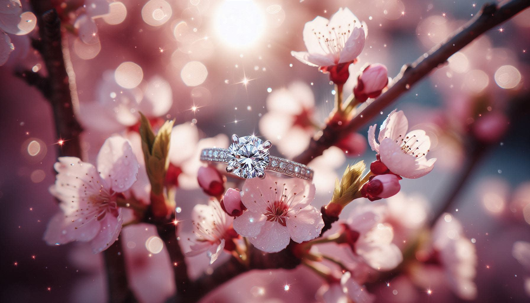 Pave Diamond Engagement Ring
