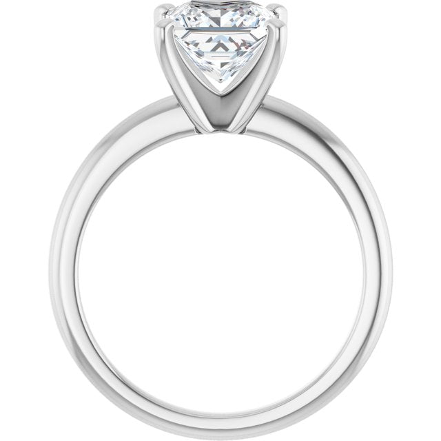 2.36 Carat Lab-Grown Princess Diamond Solitaire Ring