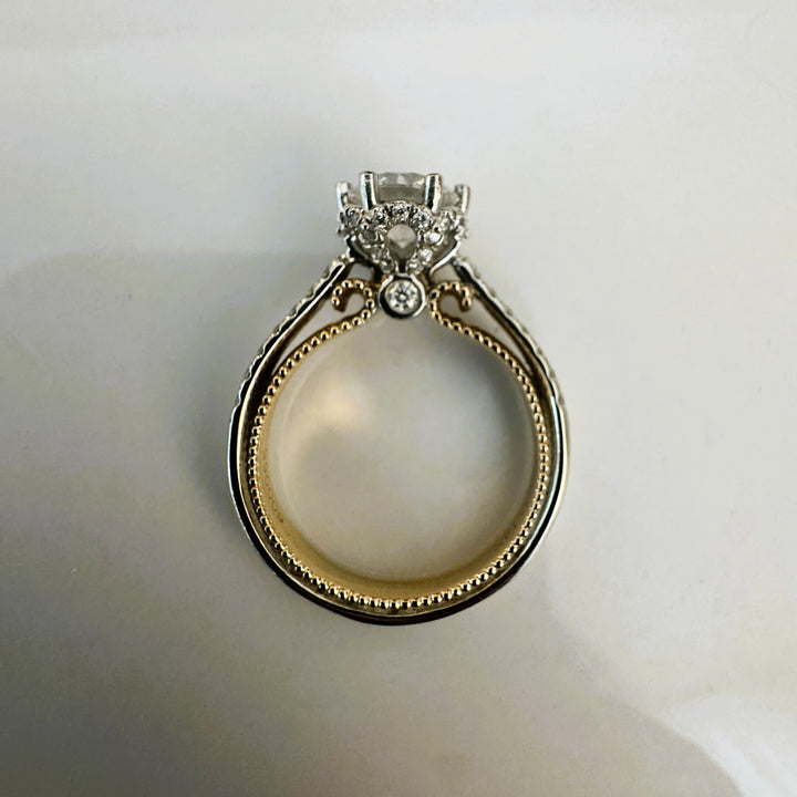 Vintage-Style French Pave Lab-Grown Diamond Ring