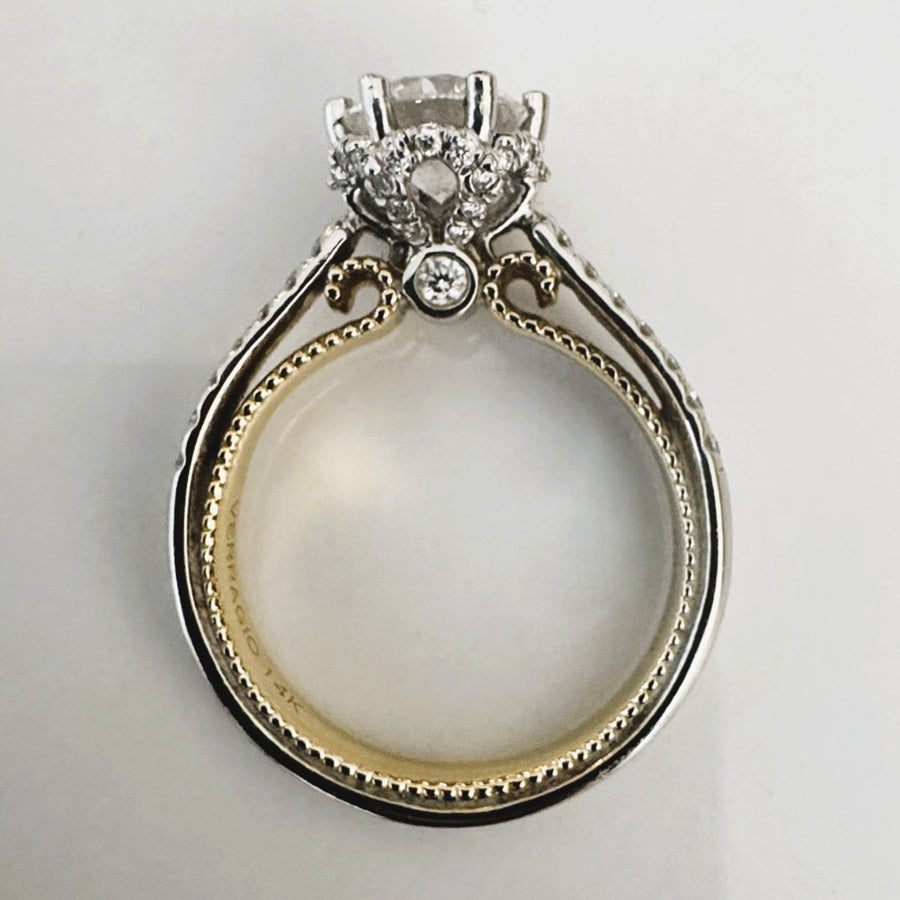 Vintage-Style French Pave Lab-Grown Diamond Ring
