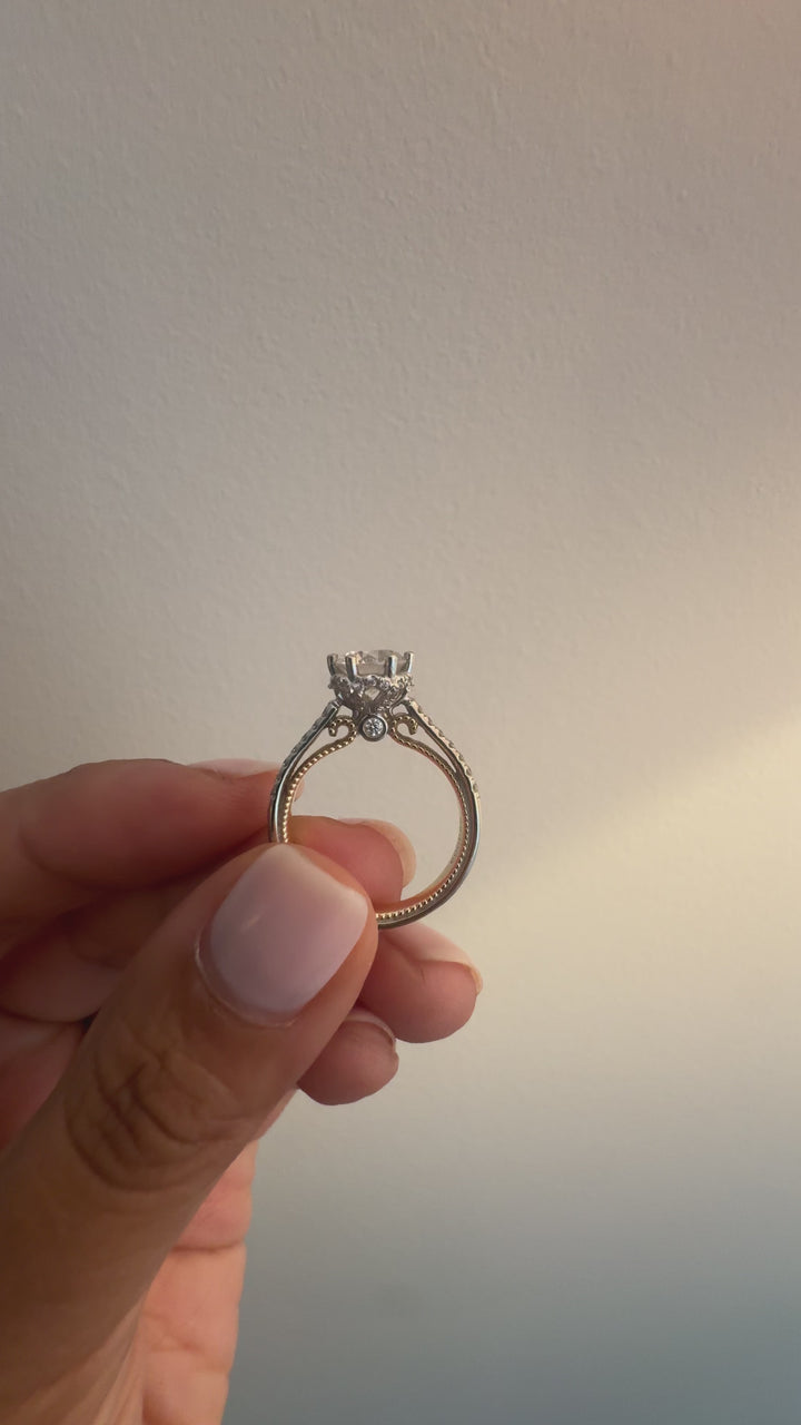 Vintage-Style French Pave Lab-Grown Diamond Ring